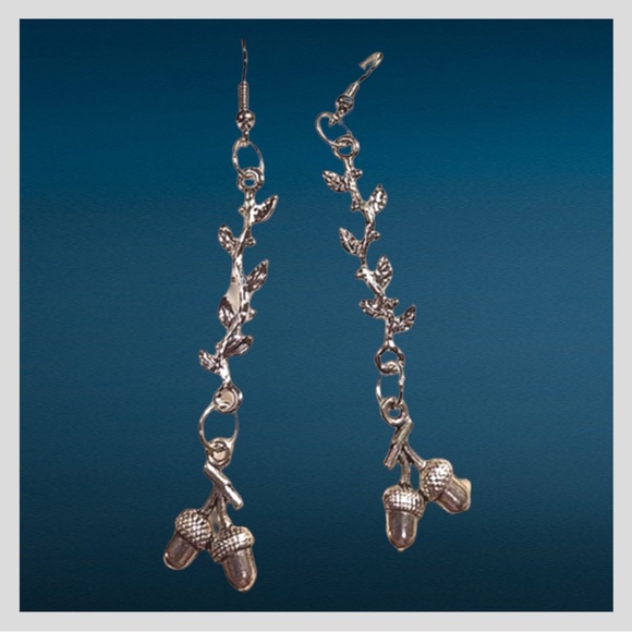Acorn Branch Earrings - Picture 2 of 6